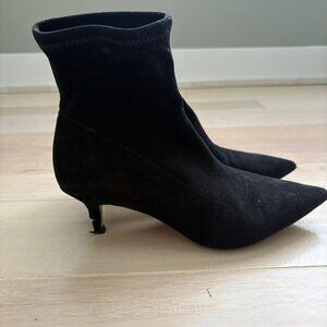 Suede Sock Booties
